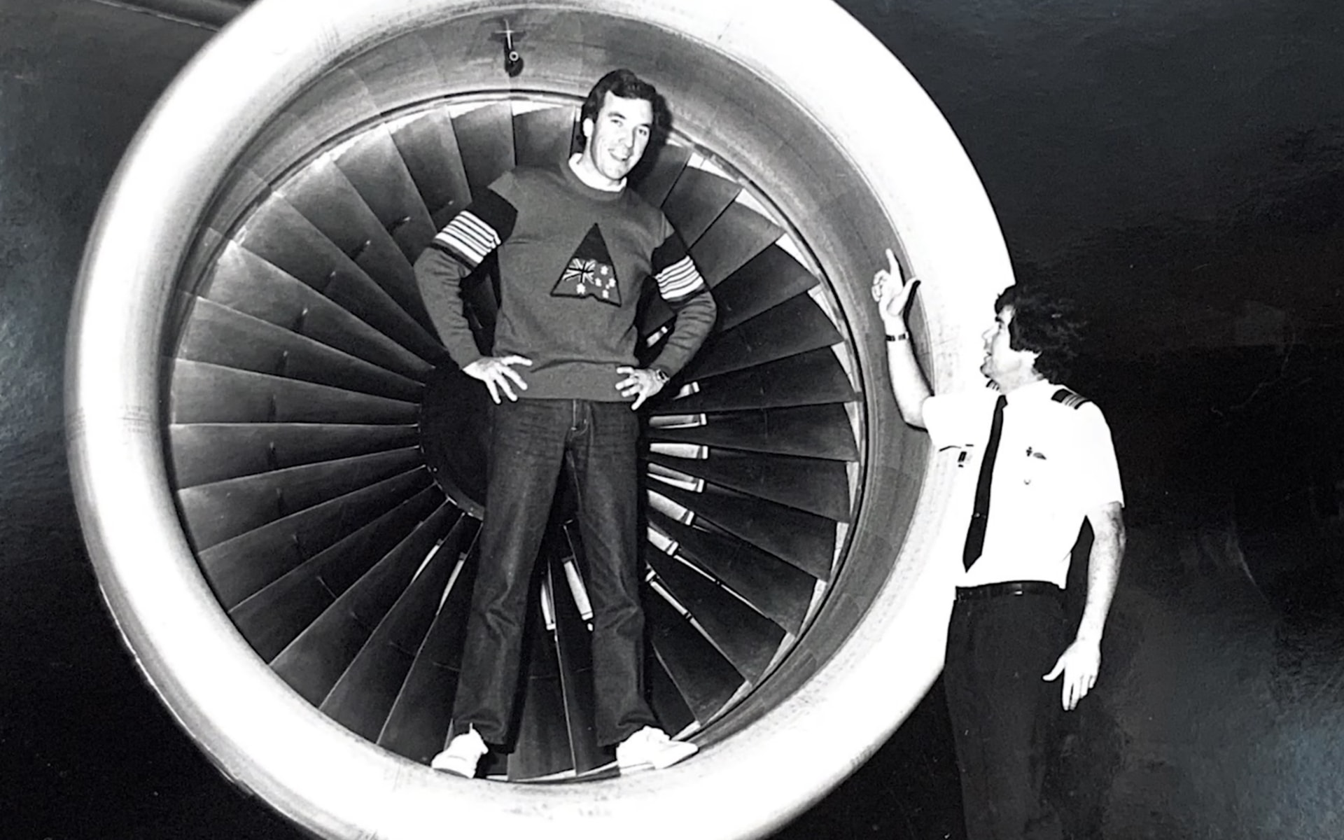 mcgirvan media and qantas plane old photo